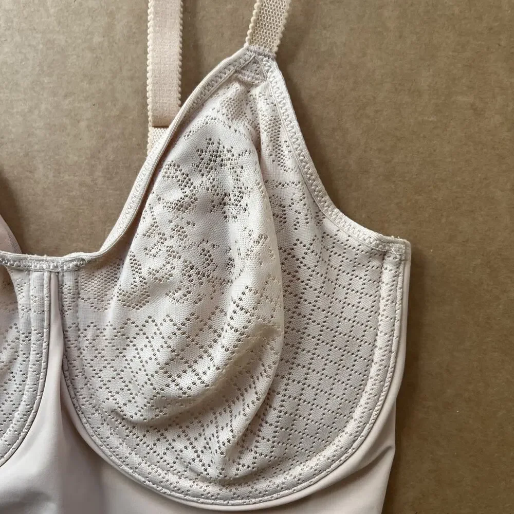 NWT Wacoal 34D Visual Effects Moderate Minimizing Bodysuit Beige - Picture 6 of 6